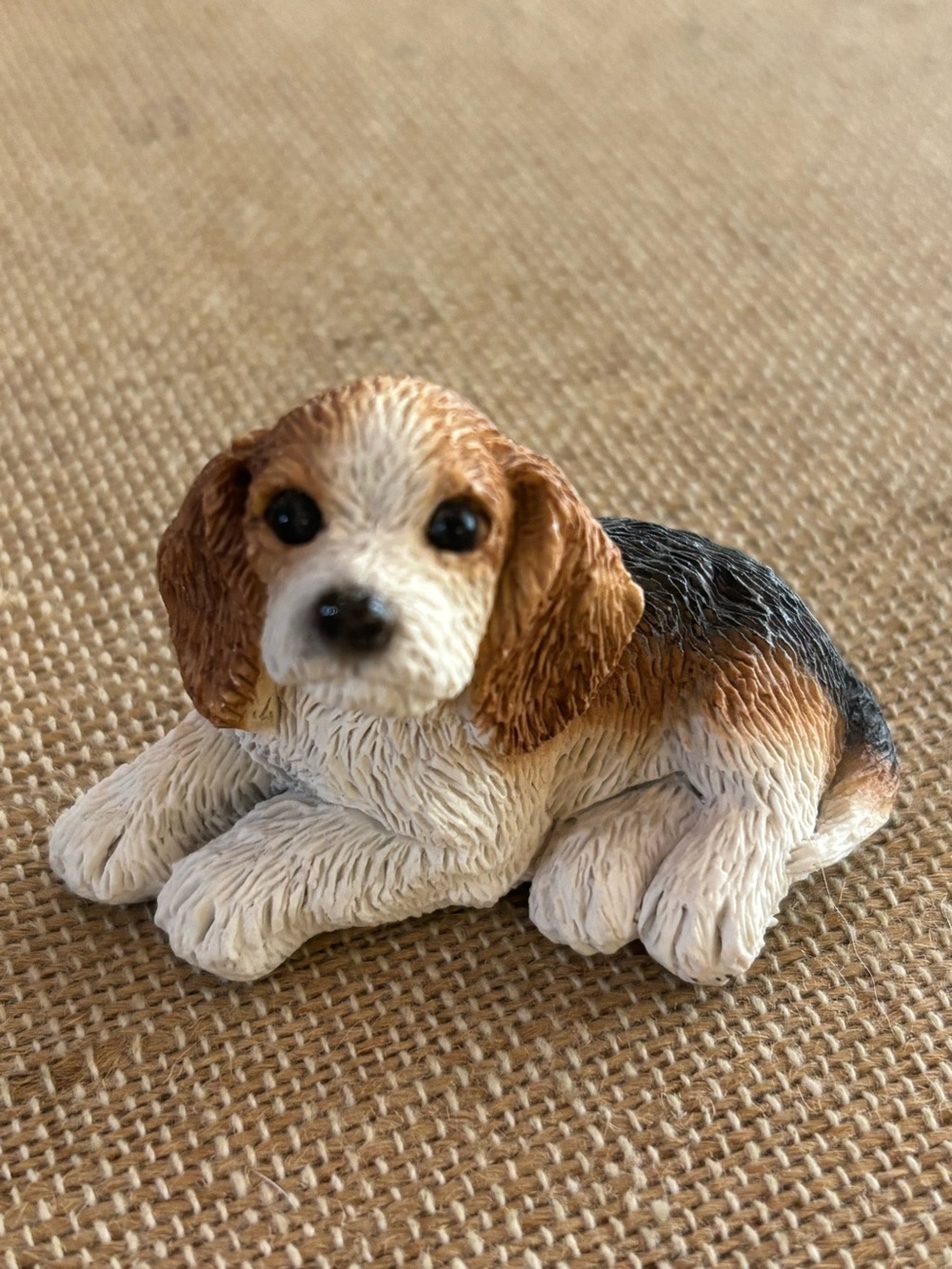 Stone Critters Littles Beagle Puppy Figurine Sitting Vintage